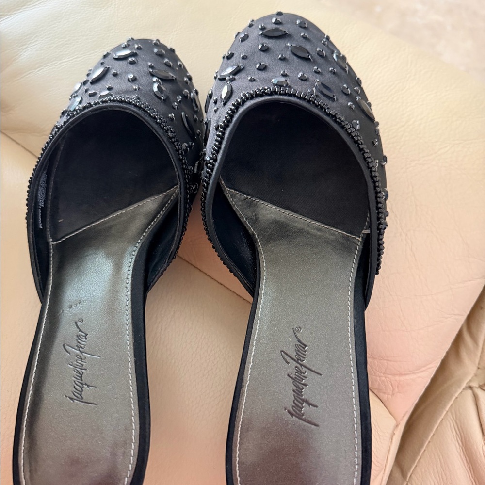 Black Satin dress shoes